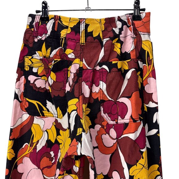 Maeve by Anthropologie The Colette Boho Floral Wide Leg Pants Women Size 26 - Picture 11 of 13